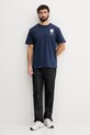 The North Face t-shirt męski bawełniany CELEBRATION NF0A8GAR8K21 granatowy SS26