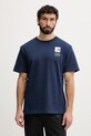 Odzież The North Face t-shirt męski bawełniany CELEBRATION NF0A8GAR8K21 granatowy