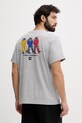 The North Face t-shirt męski z bawełną CELEBRATION szary NF0A8GARCQO1
