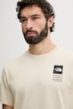 The North Face t-shirt męski bawełniany CELEBRATION beżowy NF0A8GASDOM1
