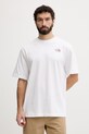 Odzież The North Face t-shirt męski bawełniany PLANT & FLORA NF0A8GB3FN41 biały