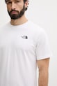 The North Face pánske tričko s bavlnou VERTICAL biela NF0A8GV1FN41