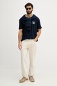 Gant t-shirt męski bawełniany 2003393 granatowy SS26