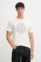 Gant t-shirt męski bawełniany beżowy 2003403
