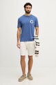 Gant t-shirt męski bawełniany 2003411 niebieski SS26