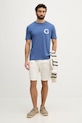 Gant t-shirt męski bawełniany 2003411 niebieski SS26
