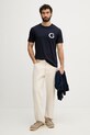 Gant t-shirt męski bawełniany 2003411 granatowy SS26