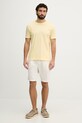 Gant T-shirt basic męski bawełniany 2003419 żółty SS26