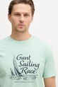 Gant T-shirt męski bawełniany zielony 2003425