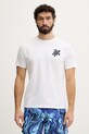 Vilebrequin t-shirt męski bawełniany PARTISOL biały PSLCM919