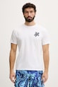 Vilebrequin t-shirt męski bawełniany PARTISOL biały PSLCM919