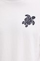 Vilebrequin t-shirt męski bawełniany PARTISOL biały PSLCM919