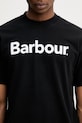 Barbour MTS1406BK31 t-shirt bawełniany męski czarny MTS1406BK31