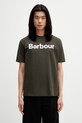 Barbour MTS1406GN13 T-shirt bawełniany męski zielony MTS1406GN13