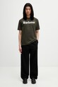 Barbour MTS1406GN13 T-shirt bawełniany męski MTS1406GN13 zielony