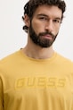 Guess t-shirt bawełniany GUSTAVE żółty Z6GI01.K2835