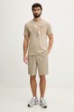 Guess t-shirt męski bawełniany FOLCO Z6GI09.K2859 beżowy SS26