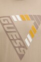 Guess t-shirt męski bawełniany FOLCO Z6GI09.K2859 beżowy