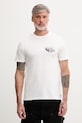 Odzież Rip Curl T-shirt męski bawełniany KEEP ON TRUCKING 0XWMTE biały