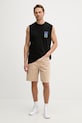 Rip Curl top męski bawełniany SEARCH DAWN MUSCLE 10PMTE czarny SS26