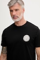 Rip Curl T-shirt męski bawełniany WETTIE ICON czarny 10VMTE