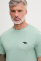 Rip Curl T-shirt męski bawełniany STREAMLINE EMBROID TEE zielony 10XMTE