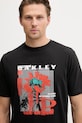 Oakley T-shirt męski bawełniany FUTURESCAPE FROG czarny FOA408547