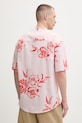 Odzież Oakley t-shirt męski HIBISCUS BREEZE FOA407944 różowy