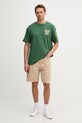 Hurley T-shirt ανδρικό βαμβακερό HSP26MMTS09554 πράσινο SS26