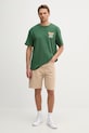 Hurley T-shirt ανδρικό βαμβακερό HSP26MMTS09554 πράσινο SS26