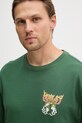 Hurley T-shirt ανδρικό βαμβακερό πράσινο HSP26MMTS09554