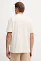 Odzież Hurley T-shirt męski z bawełną HSP26MMTS08558 beżowy