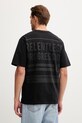 Hurley t-shirt da uomo in cotone BUBBLE nero MTSEUMT0003