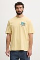 Hurley t-shirt męski bawełniany ETAM żółty MTSEUET0002