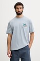 Hurley t-shirt oversize męski bawełniany ETAM niebieski MTSEUET0005