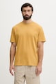 Odzież Hurley t-shirt męski bawełniany KRAFT MTSEUKR0003 żółty