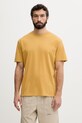 Odzież Hurley t-shirt męski bawełniany KRAFT MTSEUKR0003 żółty