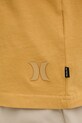 Hurley t-shirt męski bawełniany KRAFT MTSEUKR0003 żółty