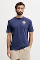 Oblečenie Hurley pánske bavlnené tričko MTSEUED0005 tmavomodrá