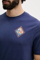 Hurley t-shirt męski bawełniany MTSEUED0005 granatowy