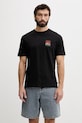 Odzież Hurley t-shirt męski bawełniany MTSEUED0020 czarny