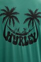 Hurley t-shirt męski bawełniany MTSEU00025 zielony