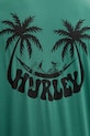Hurley pánske bavlnené tričko MTSEU00025 zelená