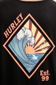 Hurley t-shirt męski bawełniany czarny MTSEU00025