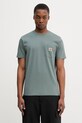 Carhartt WIP S/S Pocket T-Shirt bawełniany męski zielony I030434.3GDXX