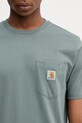 Carhartt WIP S/S Pocket T-Shirt bawełniany męski zielony I030434.3GDXX