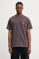Carhartt WIP S/S Chase T-Shirt t-shirt bawełniany męski brązowy I026391.3LNXX