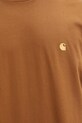Carhartt WIP S/S Chase T-Shirt tricou din bumbac pentru bărbați maro I026391.00YXX