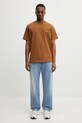 Carhartt WIP S/S Chase T-Shirt tricou din bumbac pentru bărbați I026391.00YXX maro
