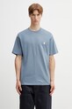 Carhartt WIP S/S Madison T-Shirt t-shirt bawełniany męski niebieski I033000.3PPXX